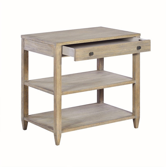 0975-05 - Wallace Side Table - Wide - Rabbit Finish