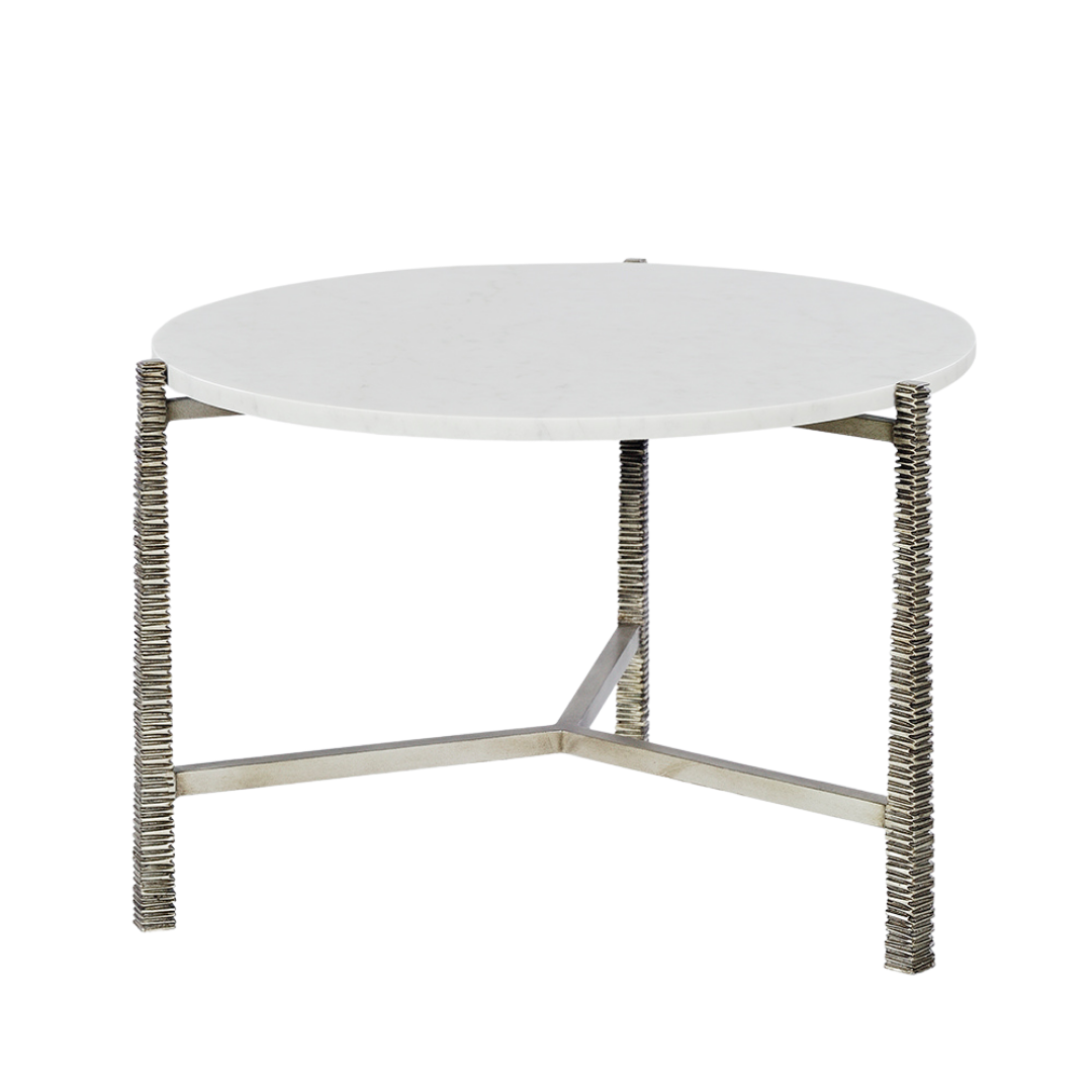 1116-08 - Cara Coffee Table - Small - Silver Finish