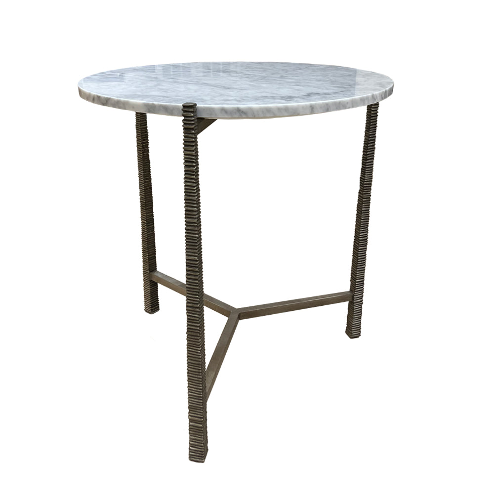 1143-08 - Reston Side Table - Large - Silver Finish