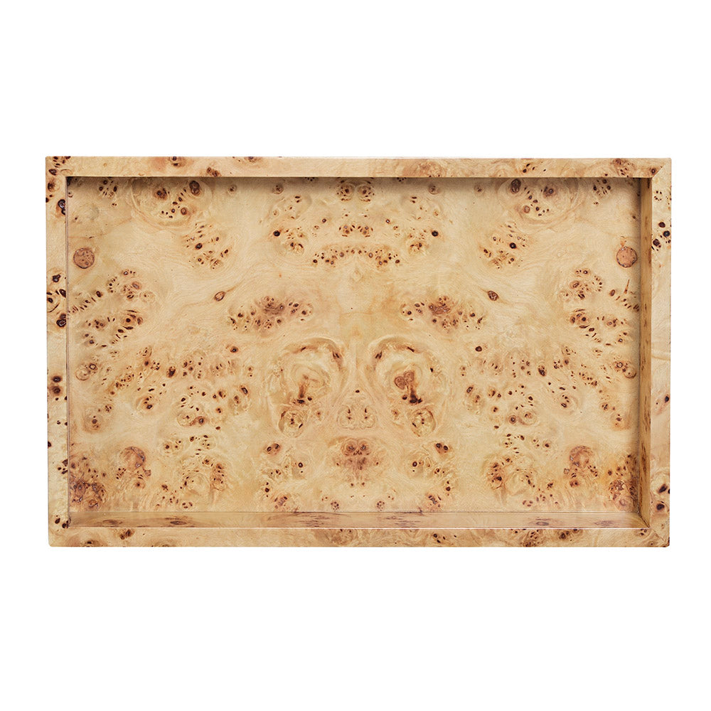 1284-40 - Tray Large Valet - Natural Burl