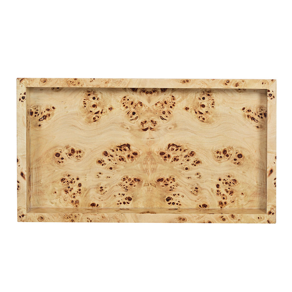 1285-40 - Tray Small Valet - Natural Burl