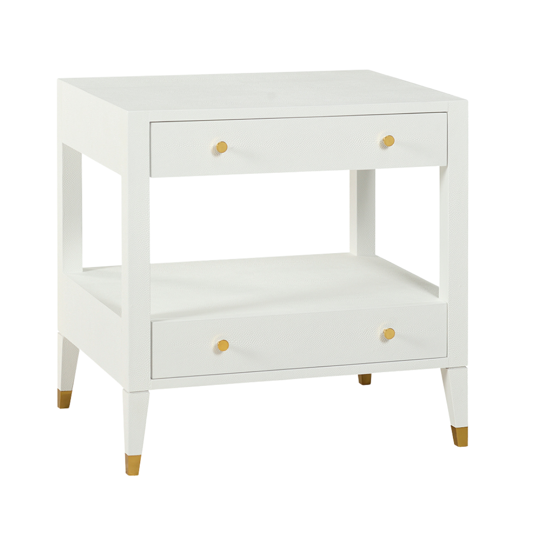 1381-51 - Stanley Side Table - Shagreen Finish