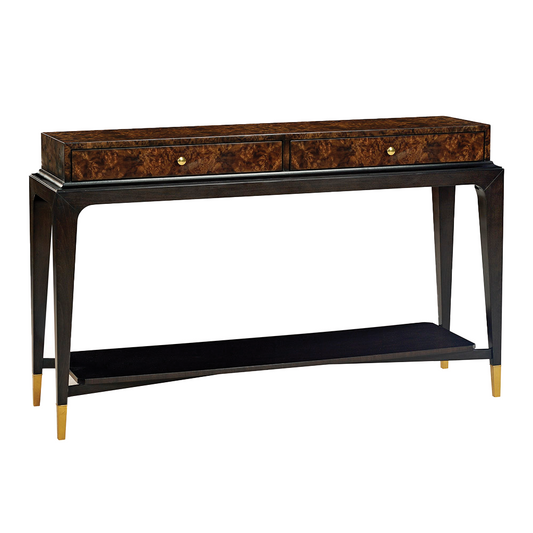 1487-50 - Lafayette Console Table - Walnut Burl Finish