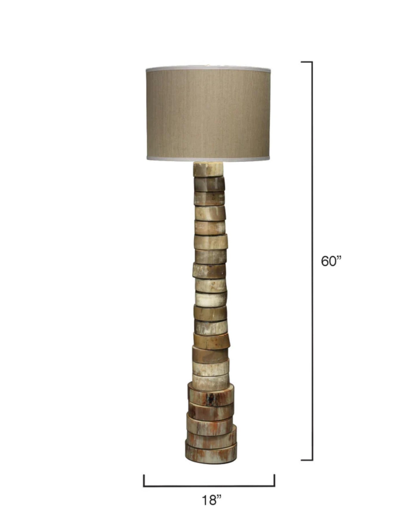 Stacked Horn Floor Lamp