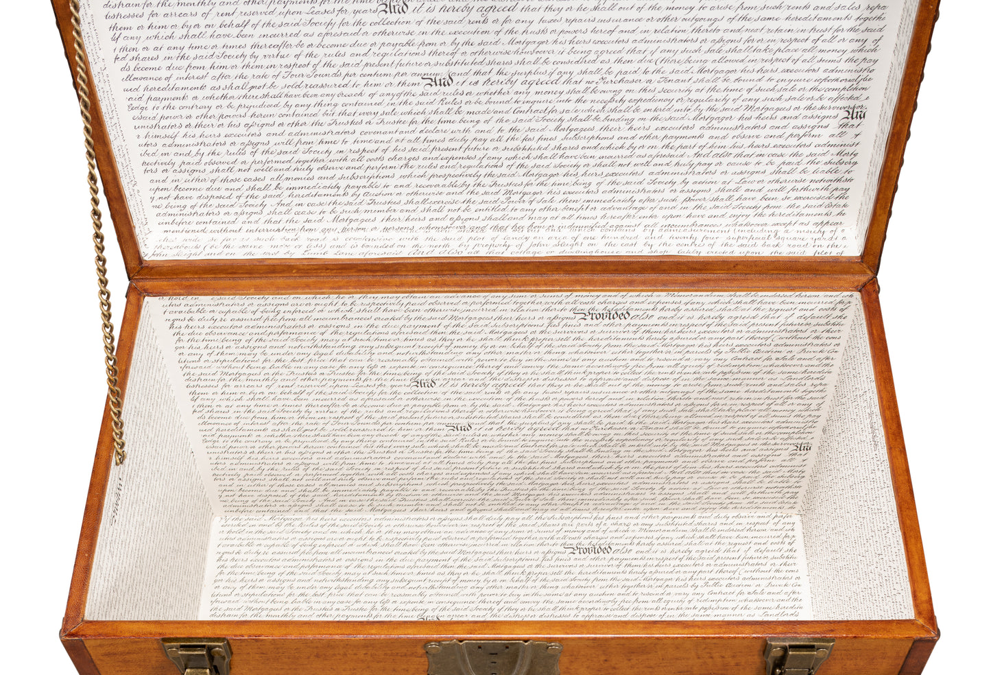 ABILENE LEATHER BOX W/STAND