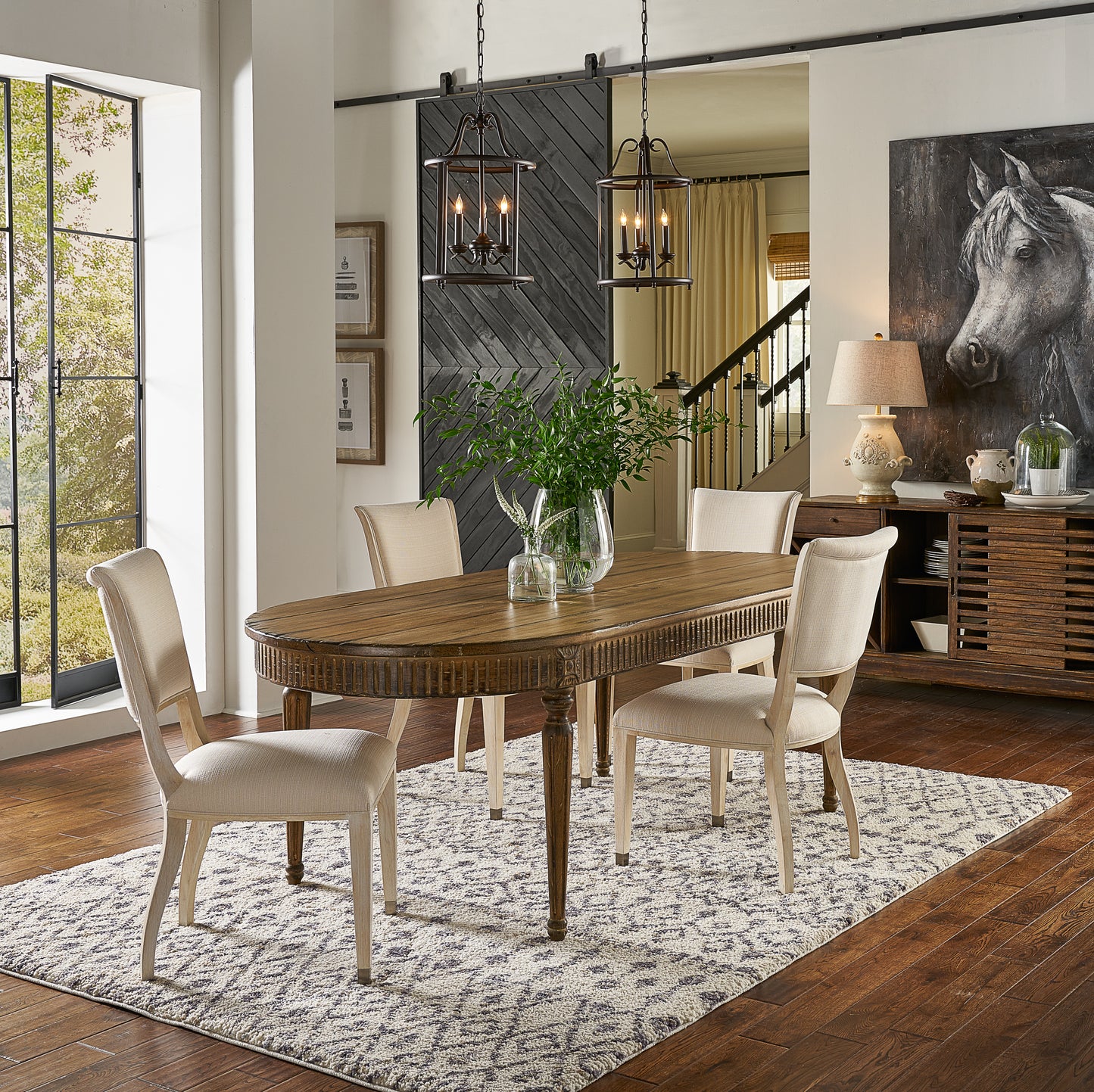 French Antique Reproduction Dining Table