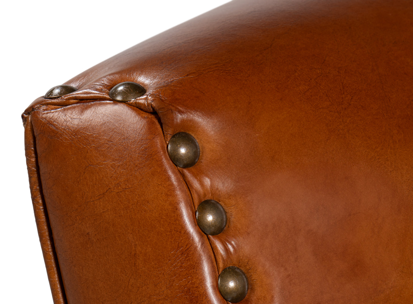 TAFT CHAIR, VINTAGE HAVANNA LEATHER