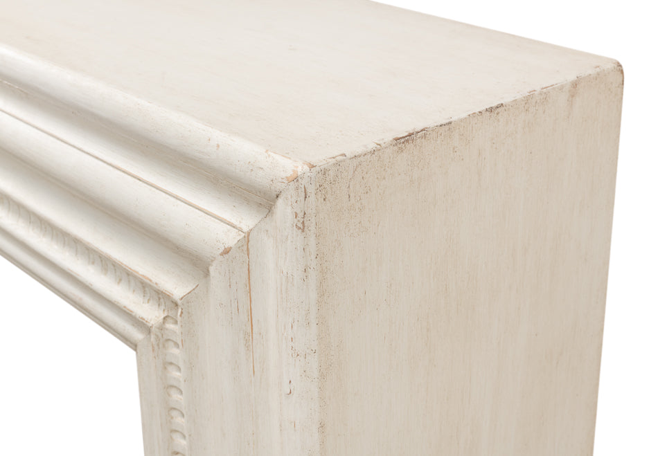 Mantel Console Antique White