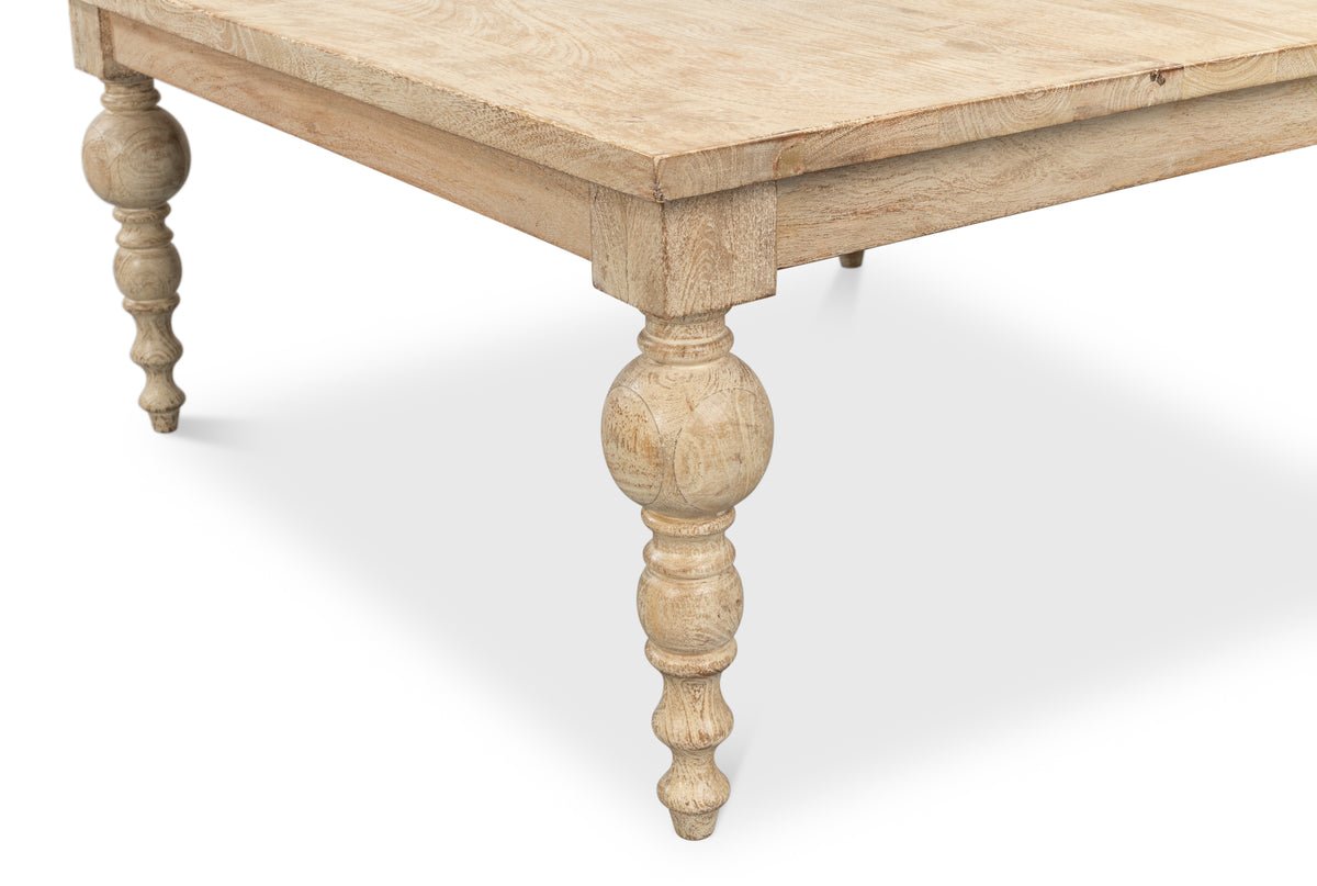 Jocelyn Turned Leg Craftsmanship Coffee Table