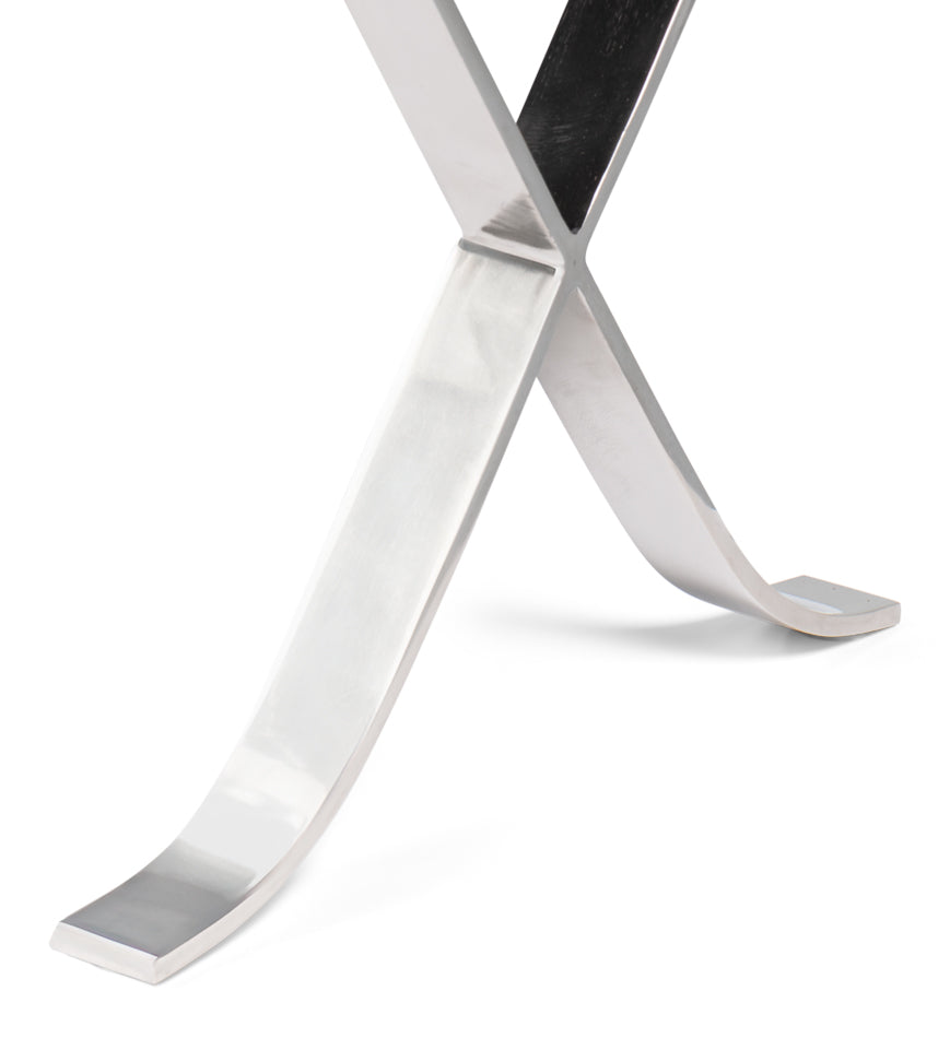 CATALUNYA LONG BENCH, WHITE PEARL LEATHER