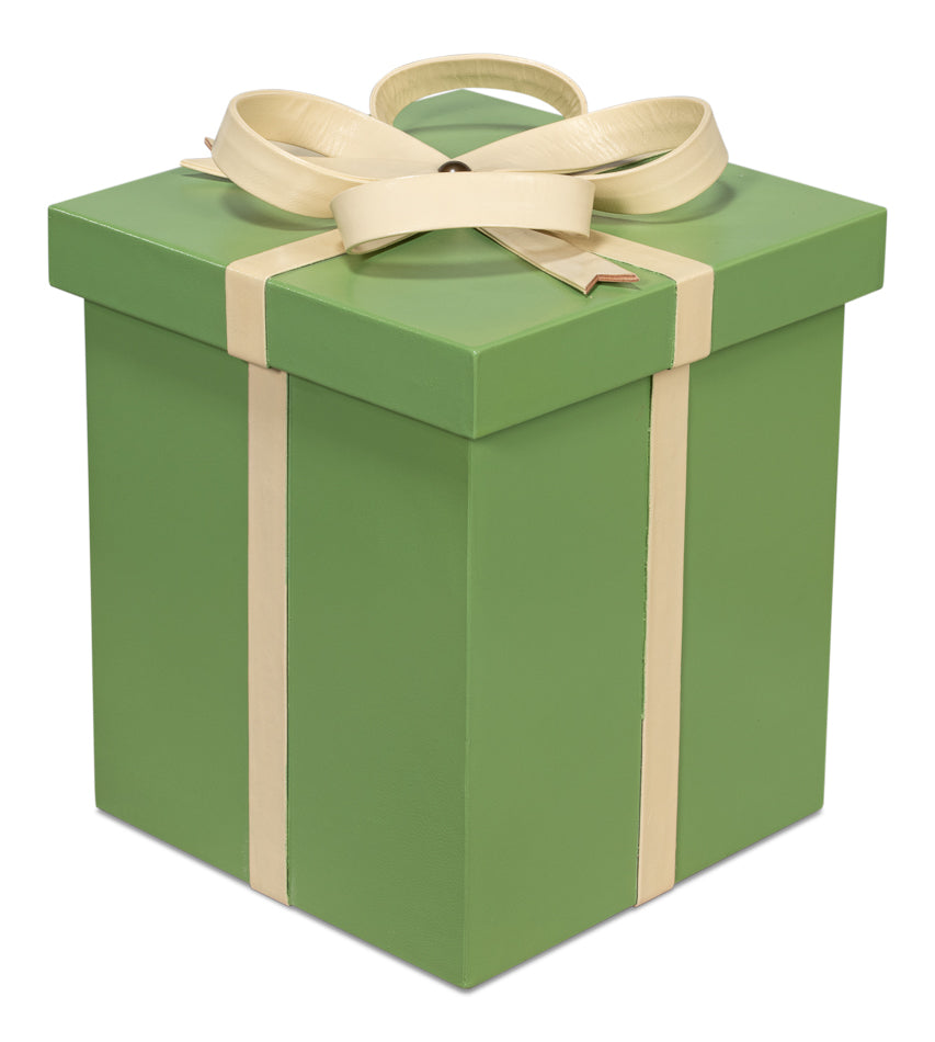 FERRELL LEATHER HOLIDAY BOXES,S/3,GREEN