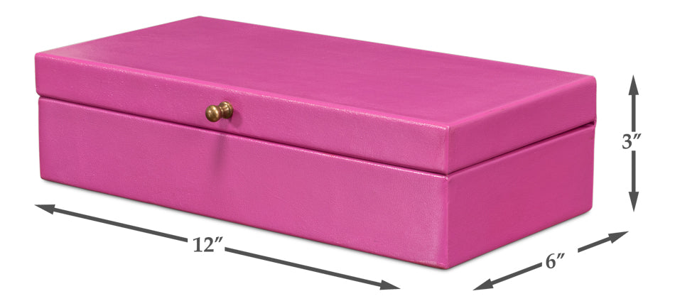 Gatsburg Shagreen Box Pink Set Of 3