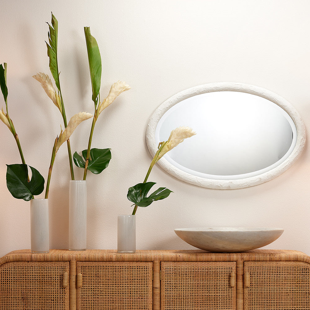 Gwendolyn Hand Blown Vases (Set of 3), White