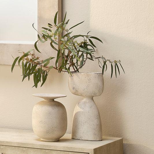 Highland Decorative Vase, Cream