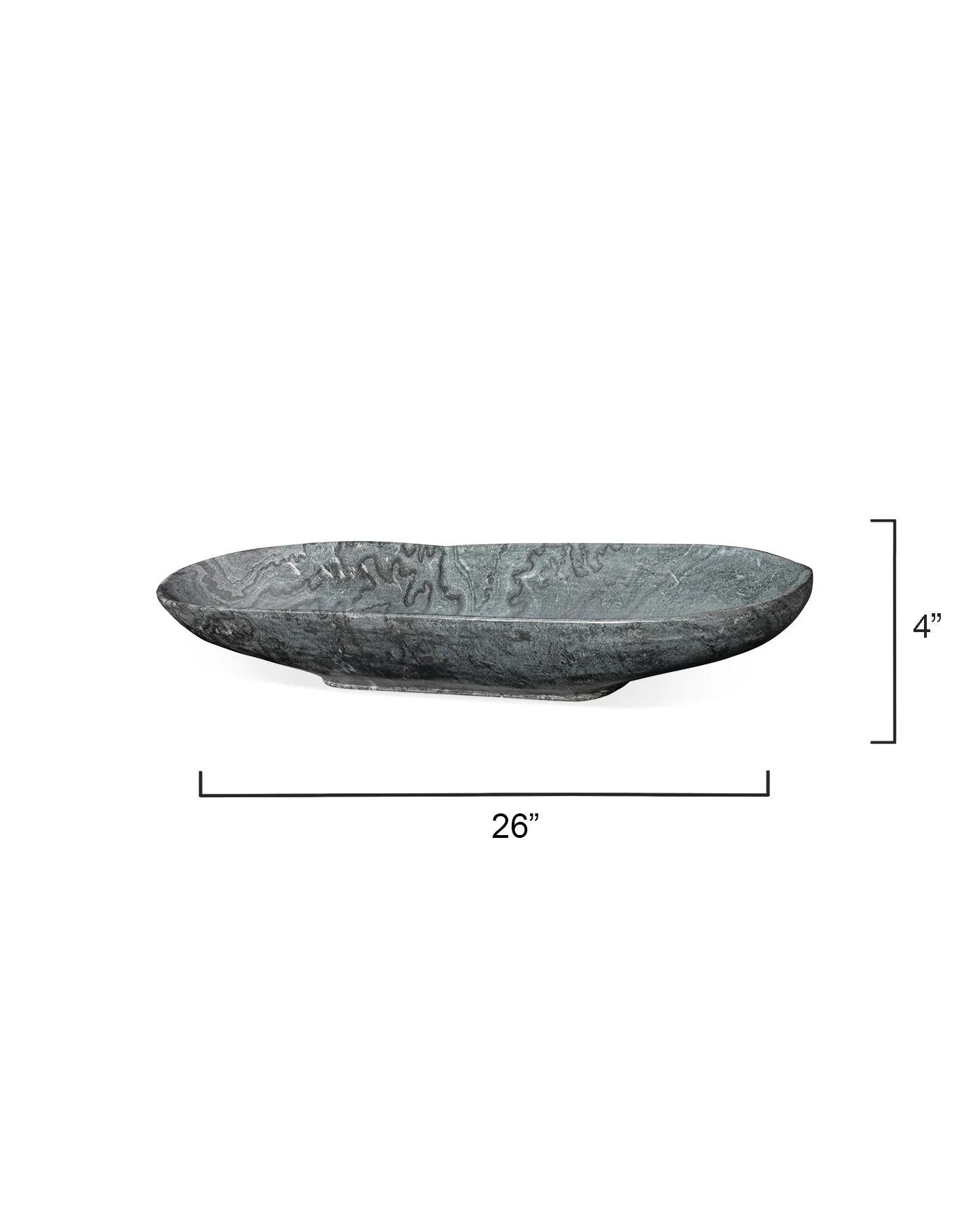 Oval Marble Bowl, Long