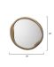 Organic Round Mirror, Bronze