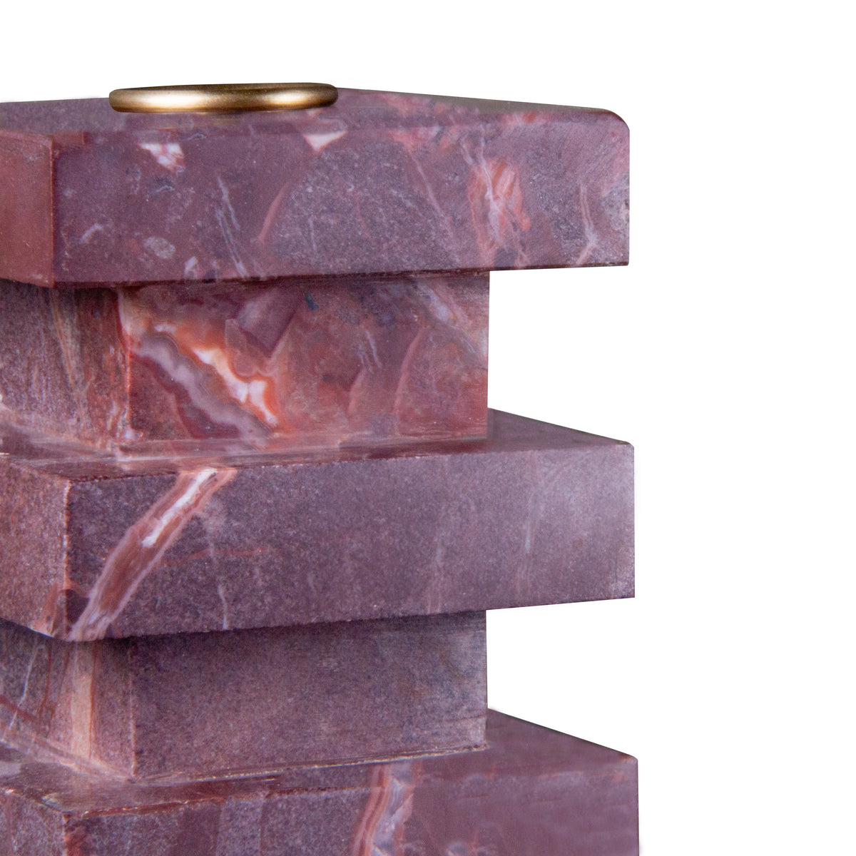Lenny Candle Holder - Red Leanto
