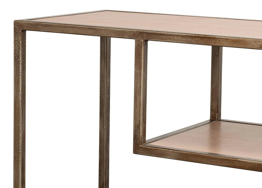 CULLUM SHAGREEN CONSOLE, MUSHROOM
