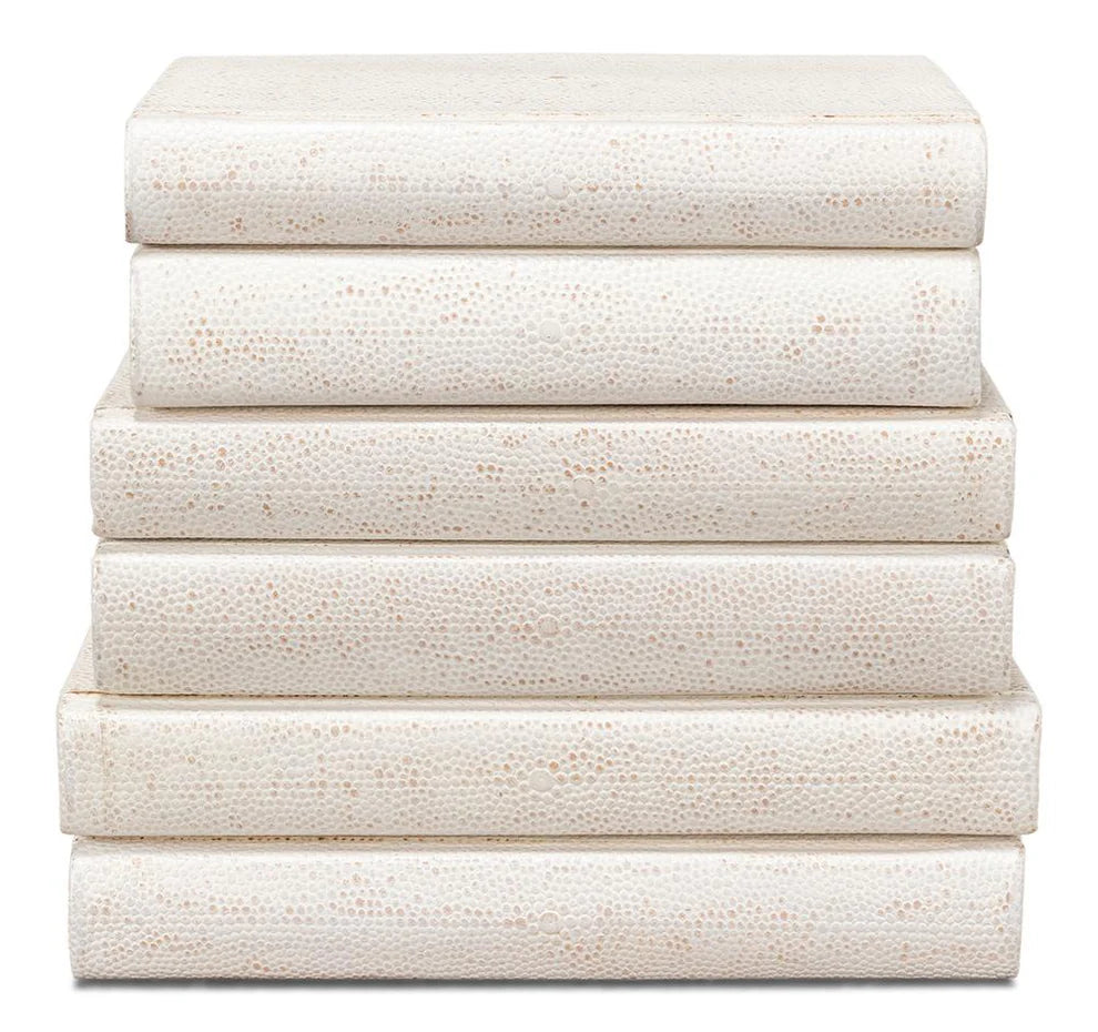 Shagreen Books, Set Of 12, Osprey White