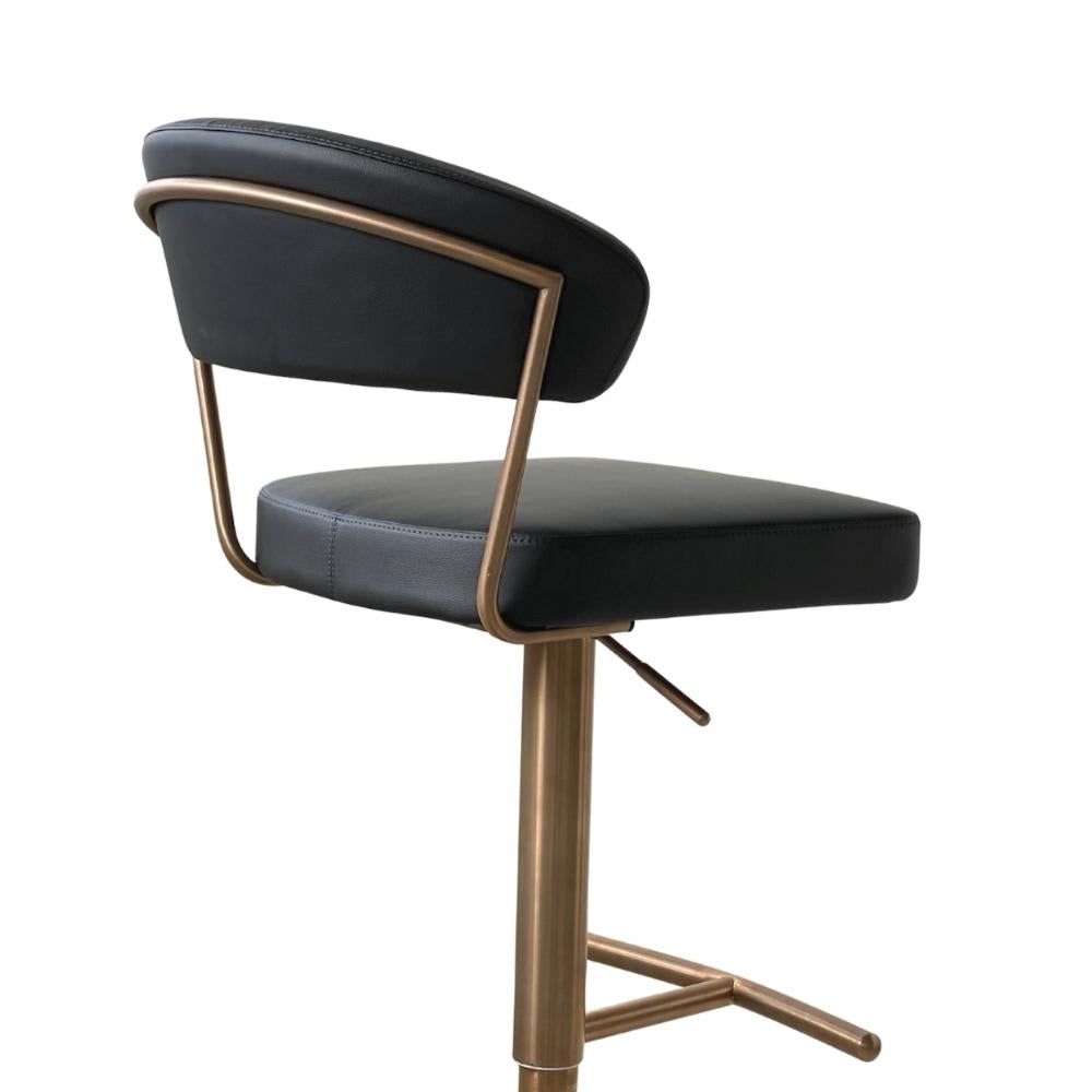 Nova Barstool - Rose Gold/Black
