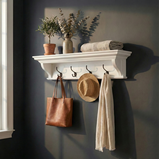 Halifax 4 Hook Coat Rack 70Cm