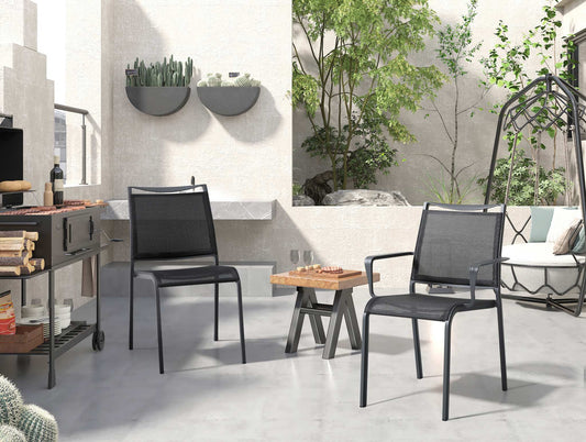 Aloha Outdoor Dining Chair - Grey