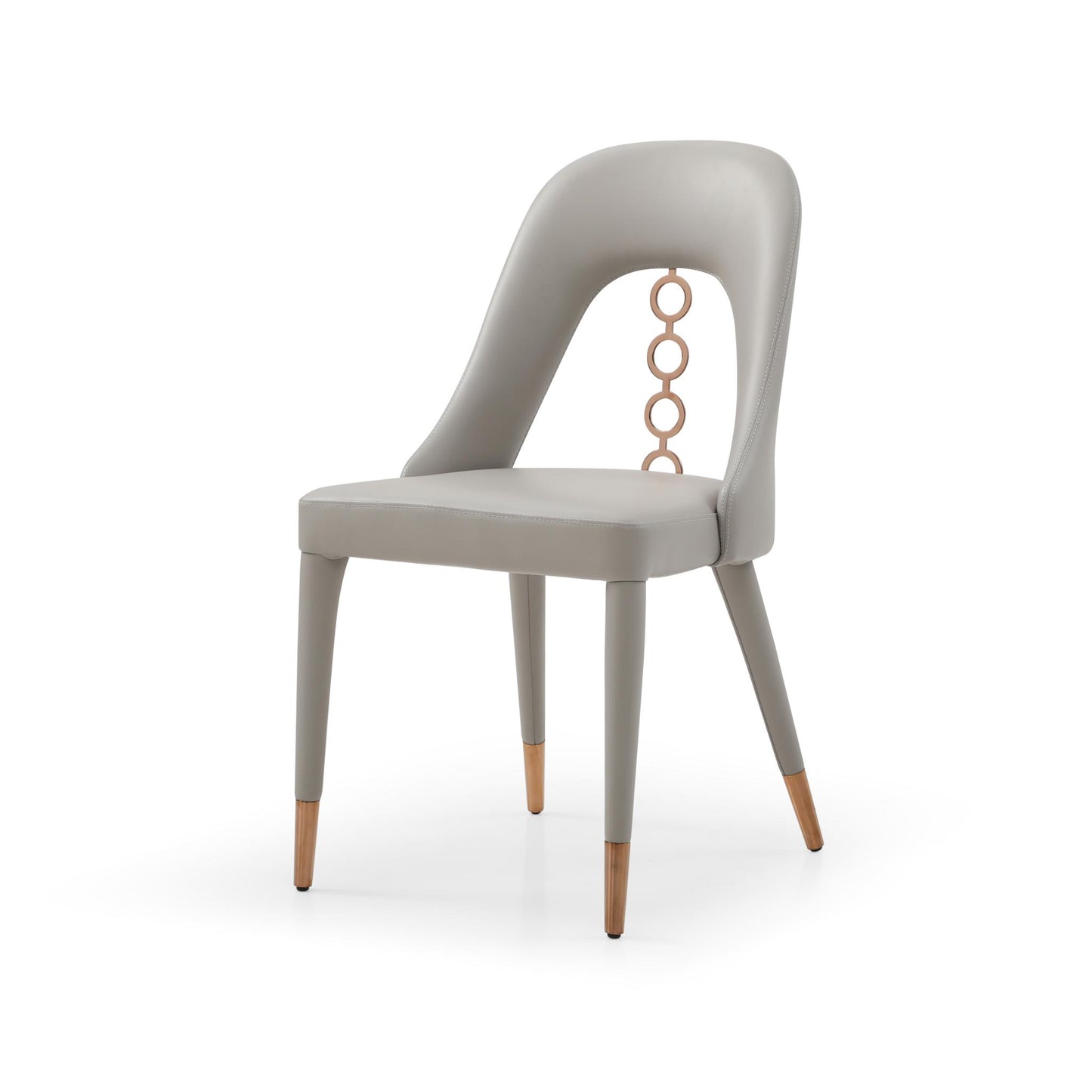 Liza Light Grey & Rose Gold Dining Chair