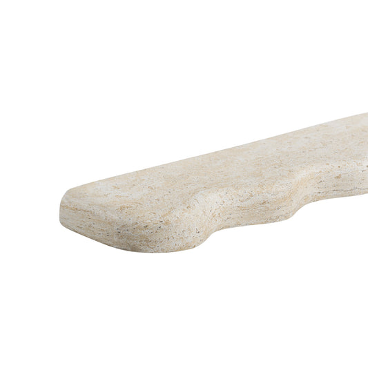 Swirl Wall Shelf 24''- Travertine