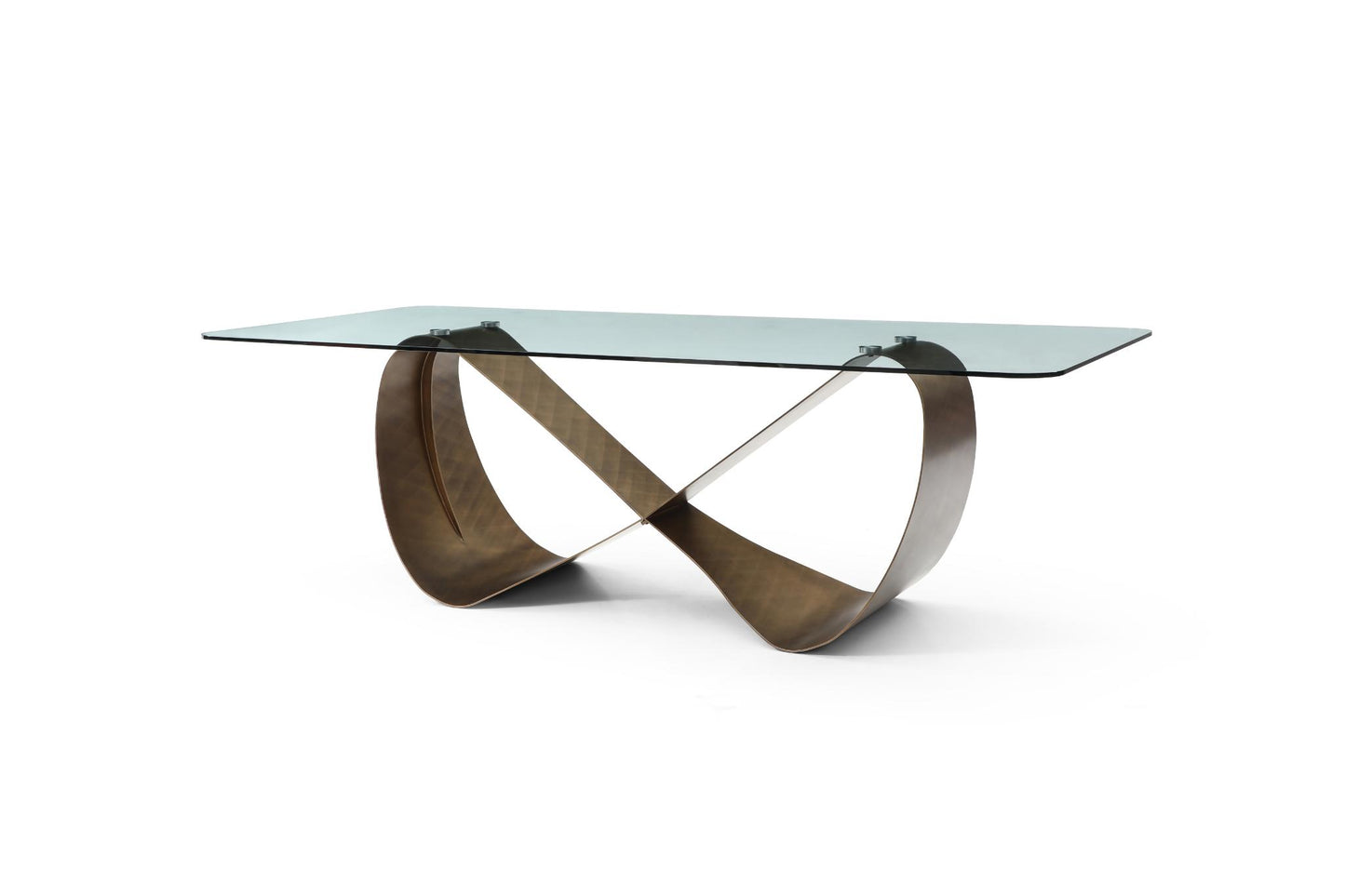 Tiffany 94" Tempered Glass Dining Table
