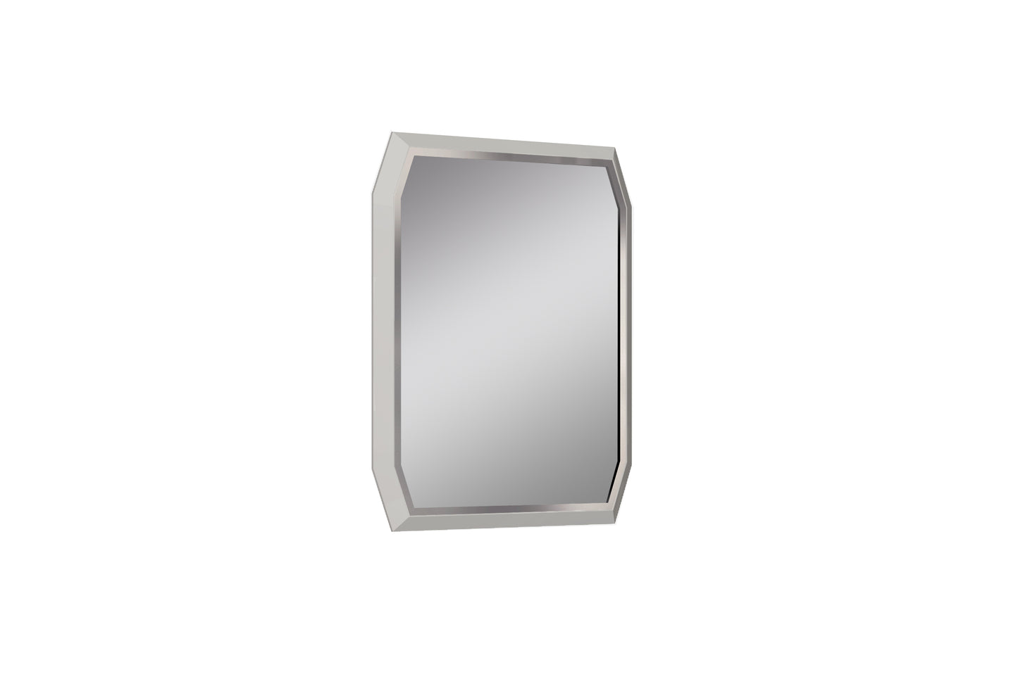 Angulatus Mirror - Taupe