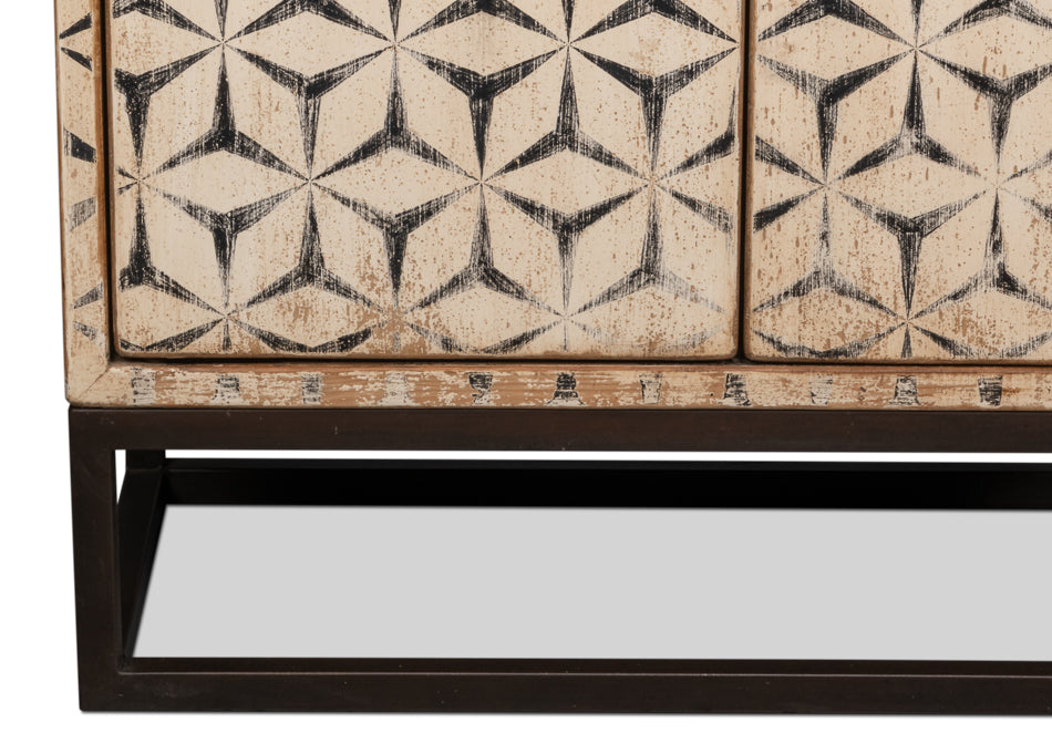 Marrakesh Black Painted Sideboard