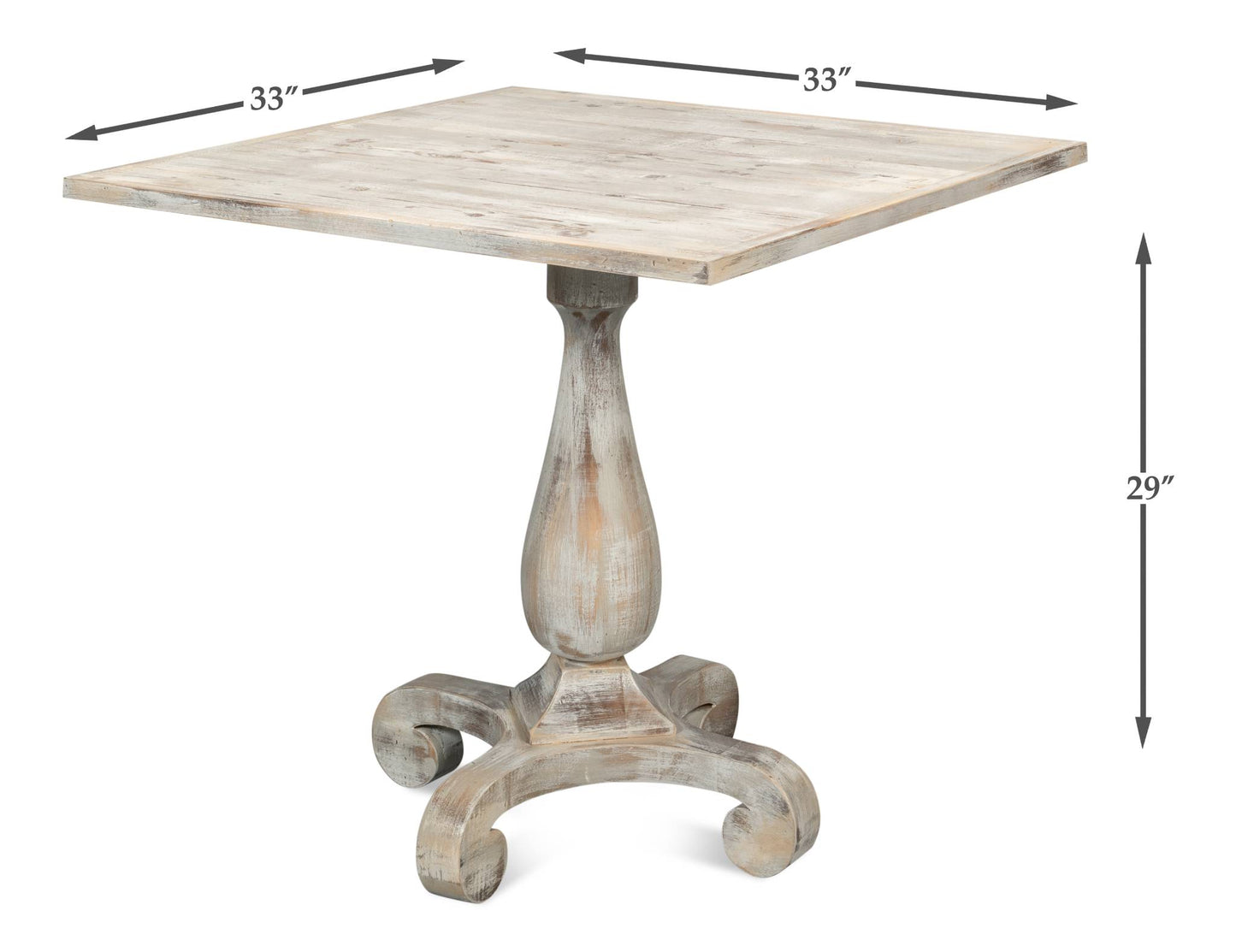 Bistro Table, Grey Oak