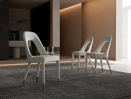 Liza Light Grey & Silver Dining Chair