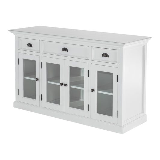 Buffet with 4 Glass Doors 3 Drawers