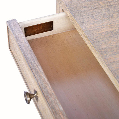 0973-05 - Weston Side Table - Narrow- Rabbit Finish