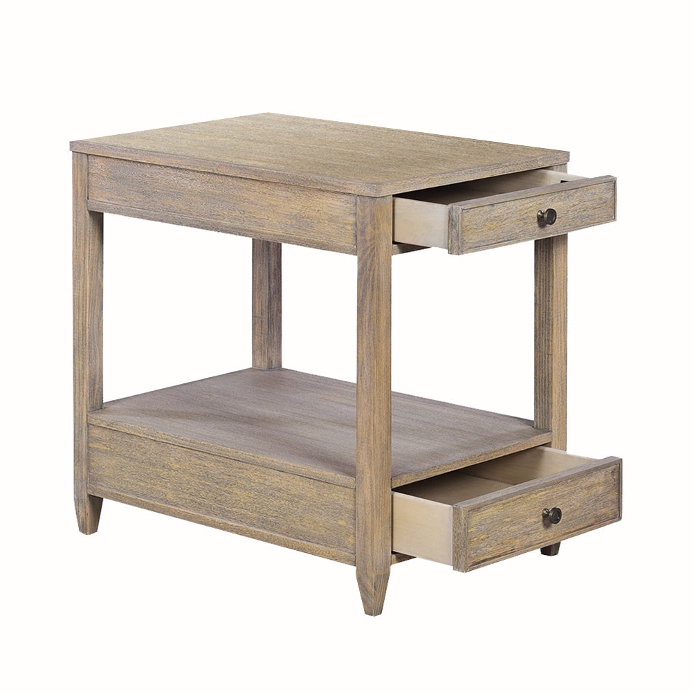 0973-05 - Weston Side Table - Narrow- Rabbit Finish