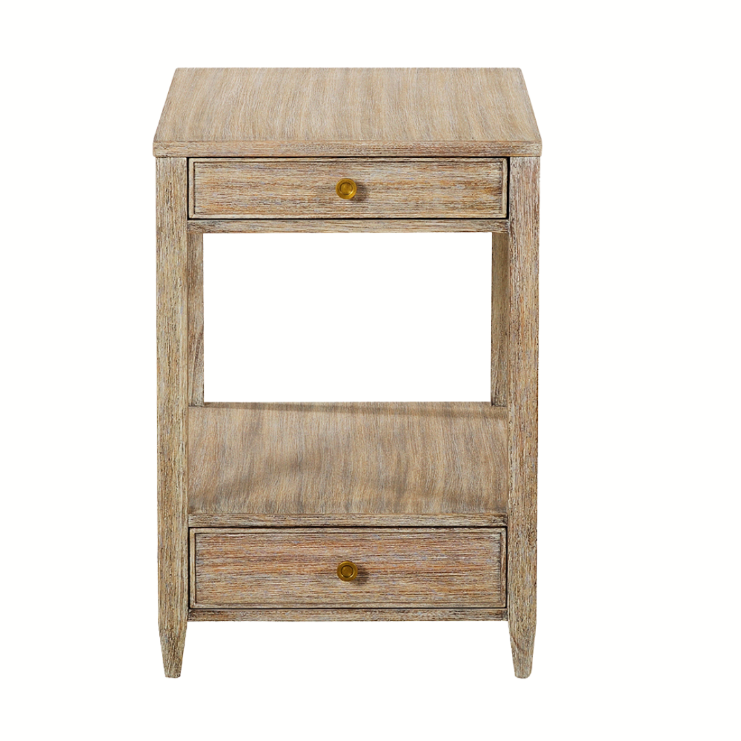0973-09 - Westone Side Table - Narrow- Weathered Finish