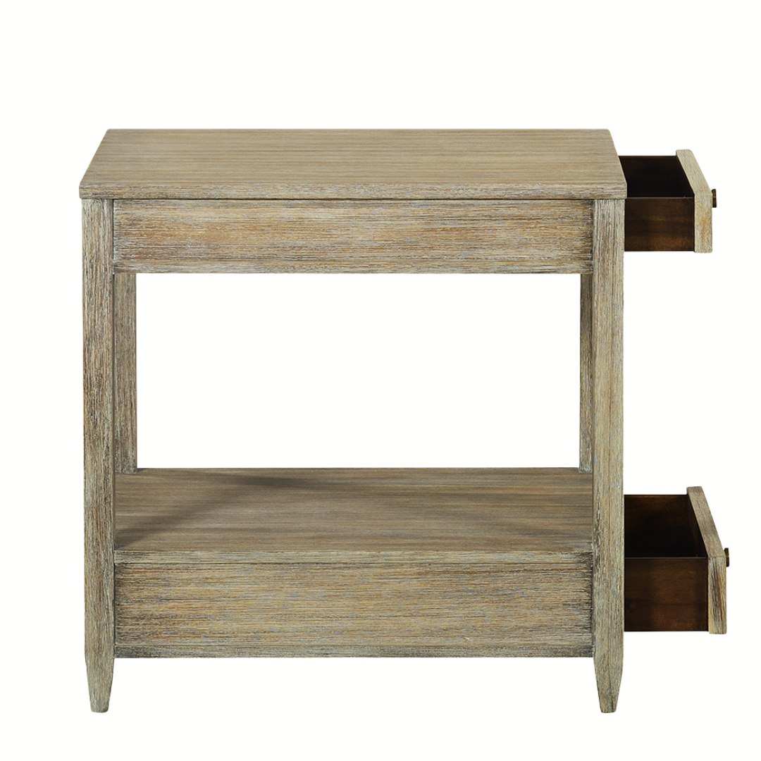 0973-09 - Westone Side Table - Narrow- Weathered Finish