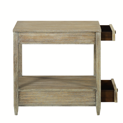 0973-09 - Westone Side Table - Narrow- Weathered Finish