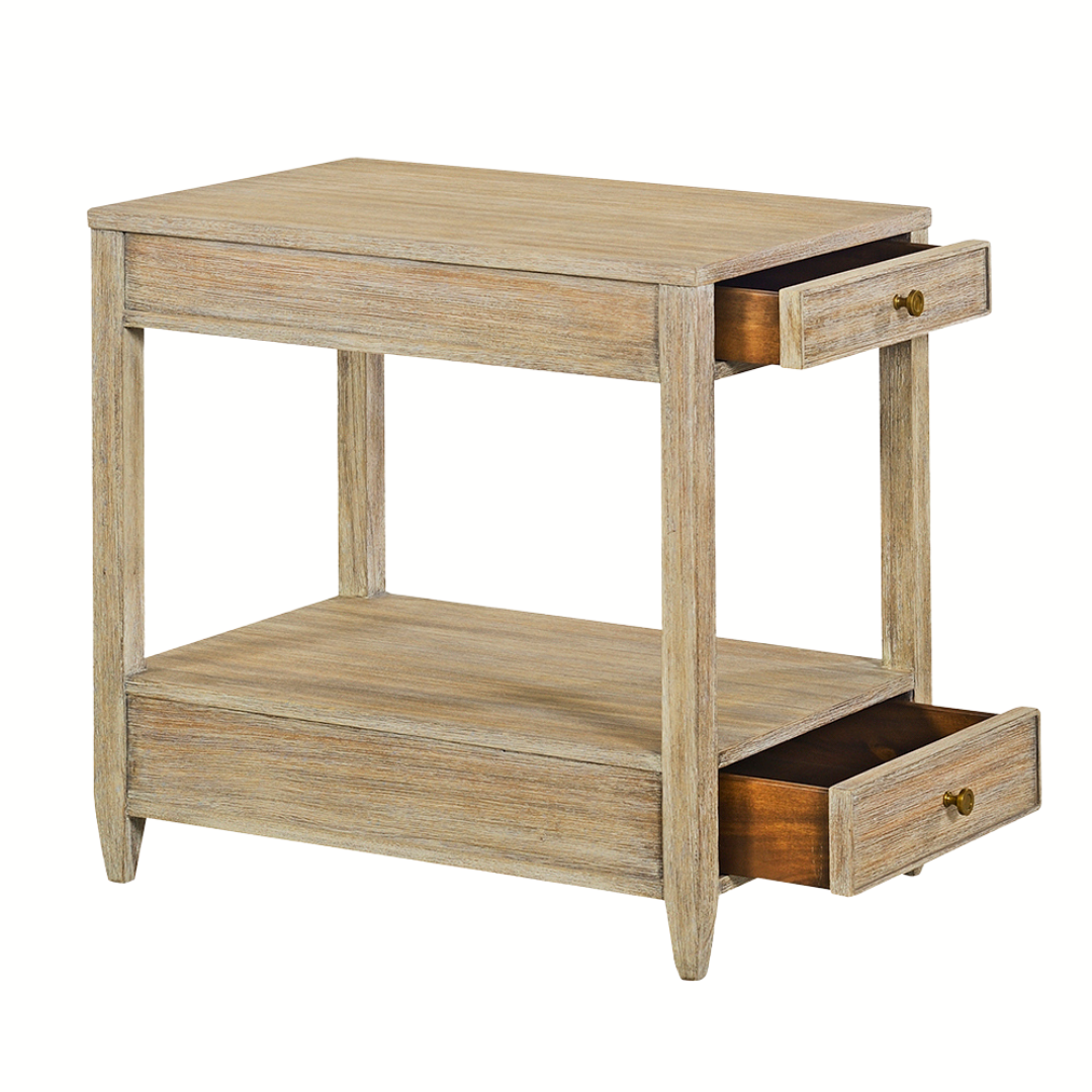 0973-09 - Westone Side Table - Narrow- Weathered Finish