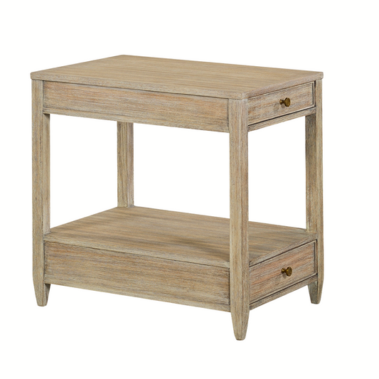 0973-09 - Westone Side Table - Narrow- Weathered Finish