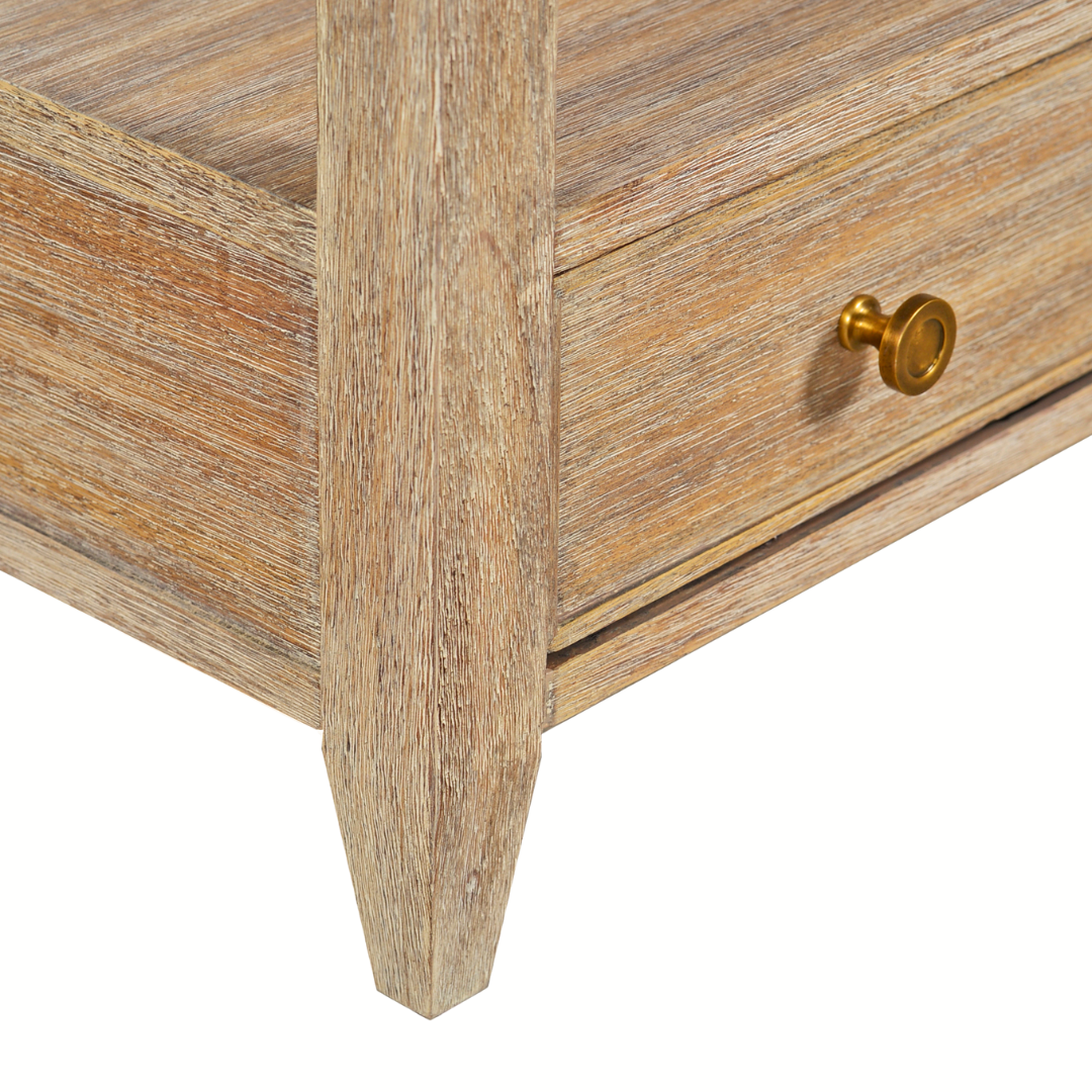 0974-09 - Weston Side Table - Wide - Weathered Finish