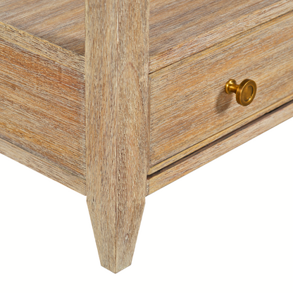 0974-09 - Weston Side Table - Wide - Weathered Finish
