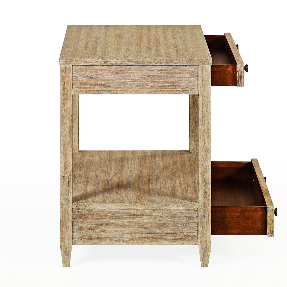 0974-09 - Weston Side Table - Wide - Weathered Finish