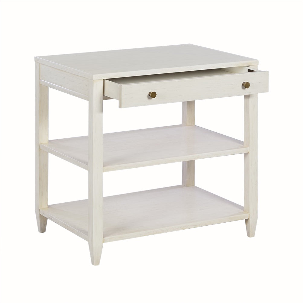 0975-02 - Wallace Side Table - Wide - Drift Finish