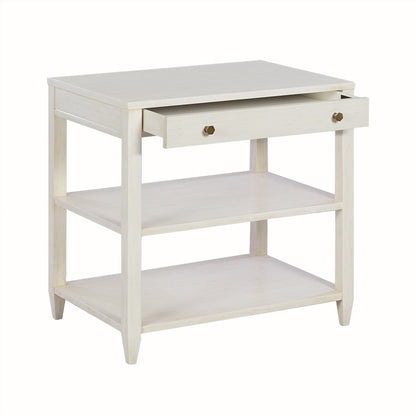 0975-02 - Wallace Side Table - Wide - Drift Finish