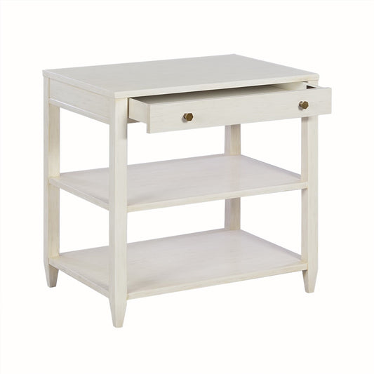0975-02 - Wallace Side Table - Wide - Drift Finish