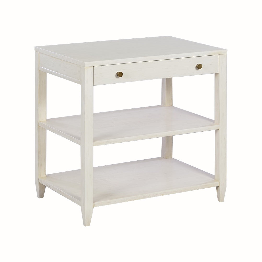 0975-02 - Wallace Side Table - Wide - Drift Finish