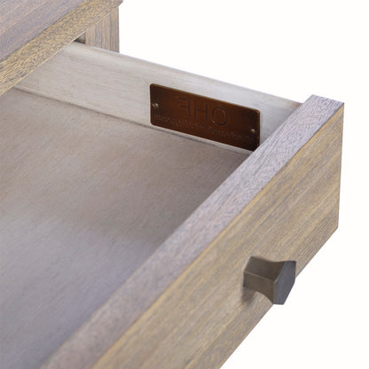 0975-05 - Wallace Side Table - Wide - Rabbit Finish