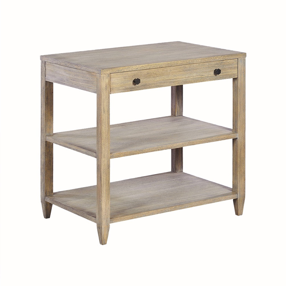 0975-05 - Wallace Side Table - Wide - Rabbit Finish